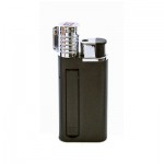 EZ Lite - Premium Lighter Pipe Combo - Black and Chrome