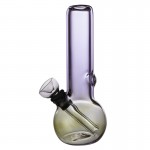 pipes cannabis Glass Mini Bong - Fumed Amethyst Glass