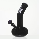 Schwarz Art Black Glass Bubble Base Layback Tube