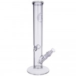 Sasquatch Glass - Scientific Glass Straight Bong - Clear - END OF LINE PRICE