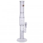pipes cannabis Jerome Baker - Double Showerhead Perc Stemless Glass Vapor Tube