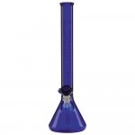 Pure Glass Classic 3814 Beaker Base Tube - 14 Inch - 38mm - Blue