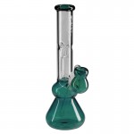 Black Leaf - 3-arm Perc Tube with Ash Catcher - Emerald Green