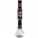 pipes cannabis Pure Glass ZERO REV Detachable Freezable Coil Reversal Glass Tube - Black and Orange