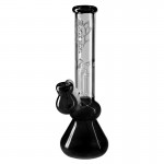 Black Leaf - 3-arm Perc Bong with Ash Catcher - Black