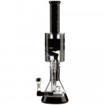 pipes cannabis Pure Glass ZERO X2 Detachable Freezable Coil Glass Tube with Ash Catcher - Black