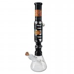 pipes cannabis Blaze Glass - Complete Mix and Match Kit - Liquid Cooling Spiral Tube - Black and Orange