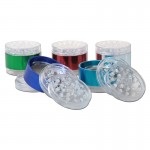 Moulins à Herbes cannabis Anodized Aluminum and Clear Acrylic Herb Grinder - 4-part - Various Colors