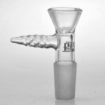 pipes cannabis Pulse Glass - Disc Diffused Slide Bowl with Twisted Glass Handle