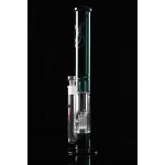 Weed Star - 6-arm Organ Perc Glass Straight Tube - Green