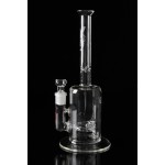 Weed Star - Firestarter Fixed Spiral Perc Glass Straight Tube