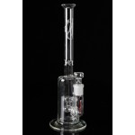 pipes cannabis Weed Star - Trunk Double Circ Perc Glass Straight Tube