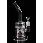 Weed Star - Cistern Double Showerhead Perc Layback Glass Bong