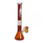 pipes cannabis Flaming Skull - Percolator Bong Amber