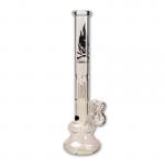 pipes cannabis Flaming Skull - Percolator Bong Clear