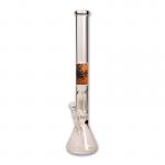 Black Leaf - Beaker Base 3-arm Tree Perc Ice Bong - Worked Band