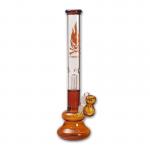 pipes cannabis Flaming Skull - Percolator Bong Amber