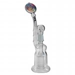 pipes cannabis Black Leaf - OiL 8-arm Perc Vapor Bubbler - Dome, Glass Nail and Slide Bowl