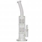 Stemless Double Shower Perc Scientific Glass Bong