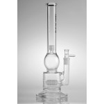 pipes cannabis Pulse Glass - Barrel Stemline Perc to Honeycomb Disc Perc Stemless Tube