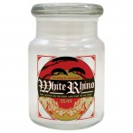 Spark 420 Glass Stash Jar - 6oz - White Rhino