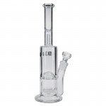 pipes cannabis Blaze Glass - Flathead Stemless Wheel Perc to Flattened Dome Perc Glass Bong