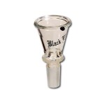 Black Leaf - Glass Cone Bowl