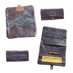 Original Kavatza Roll Pouch - Cannaboy - Brown Leather With Embossed Pot Leaf Belt - Large
