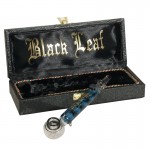Black Leaf - Liquid Freezer Vaporizing Glass Handpipe in Gift Box - 15cm